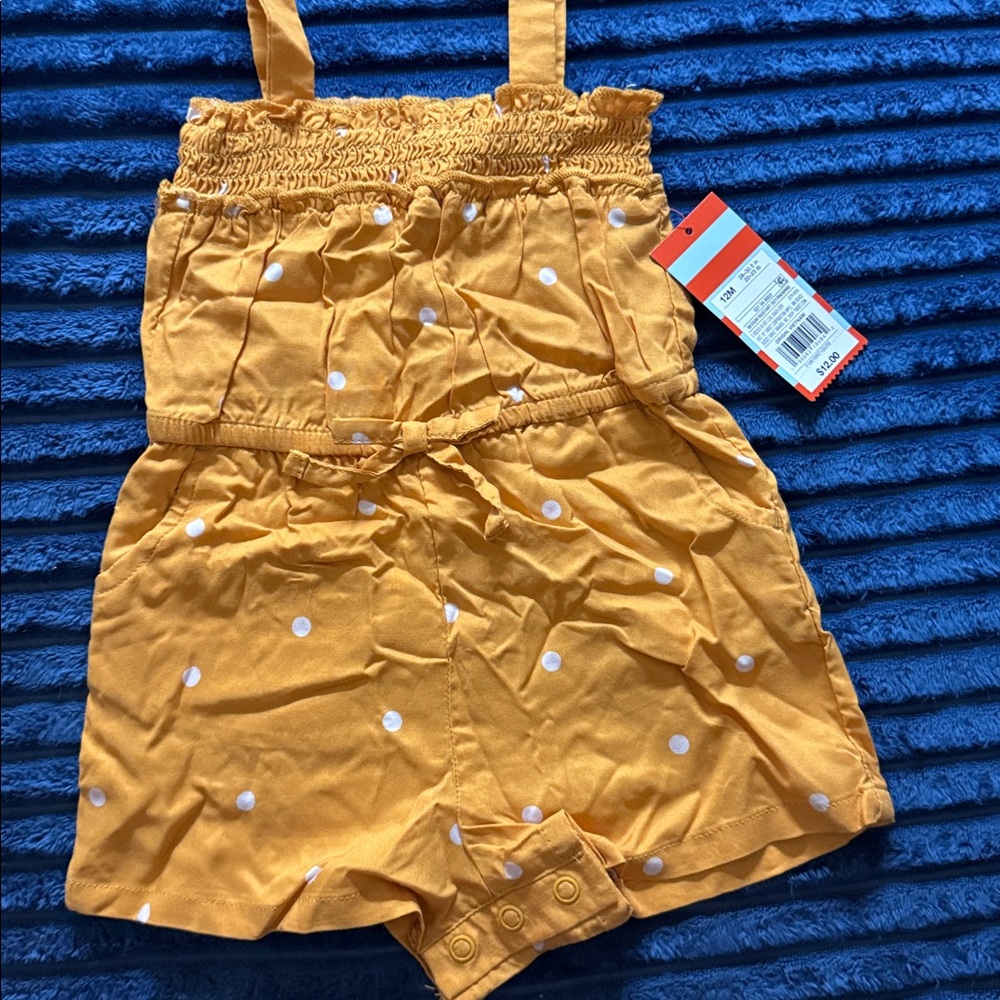 Yellow Polka Dot Romper